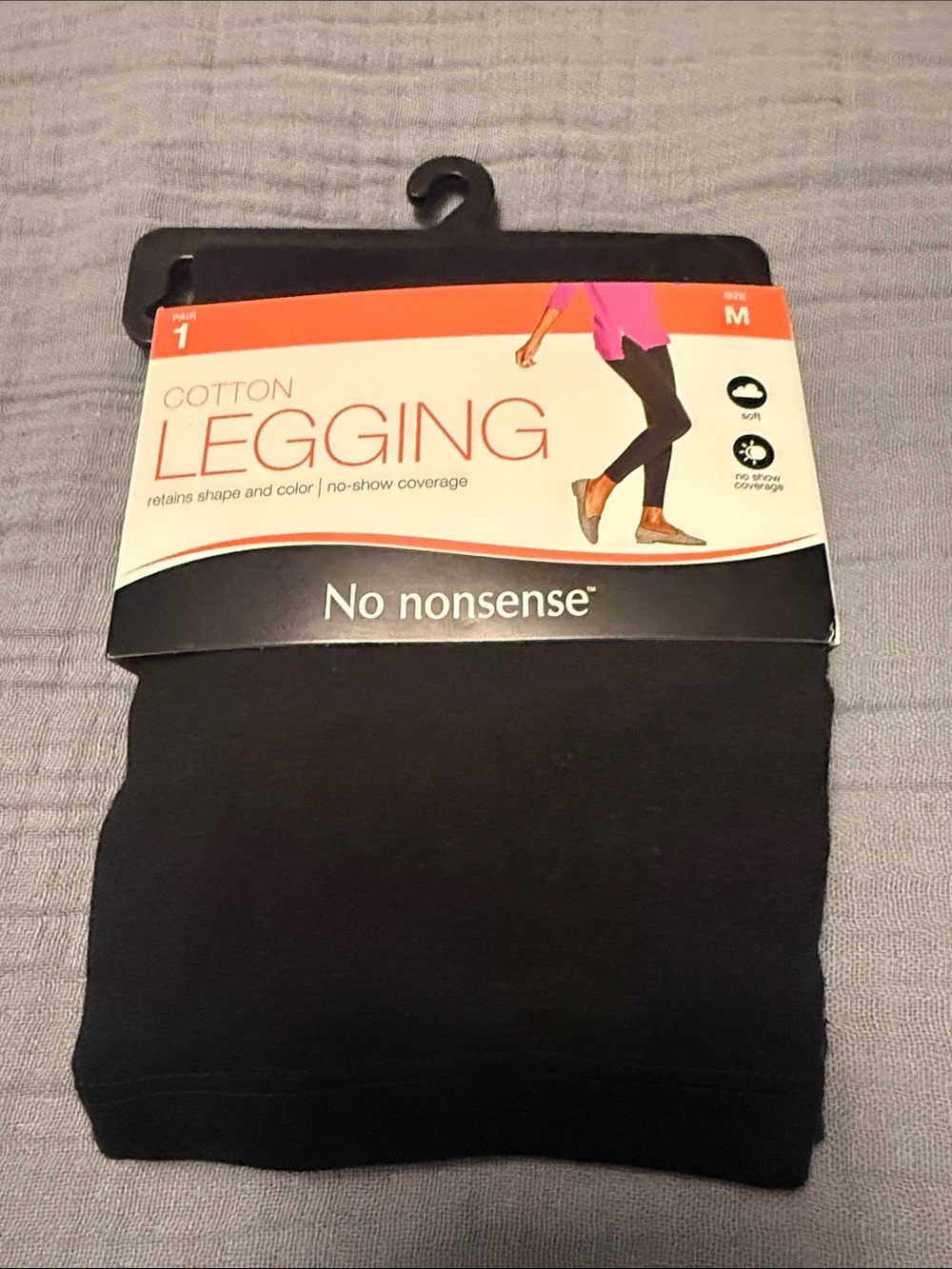 No nonsense Women's Cotton Leggings - Black